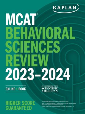 cover image of MCAT Behavioral Sciences Review 2023-2024: Online + Book